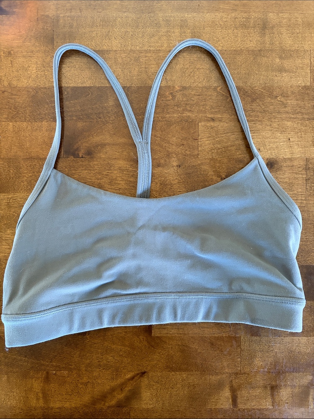 Lululemon Flow Y Bra Grey Sage